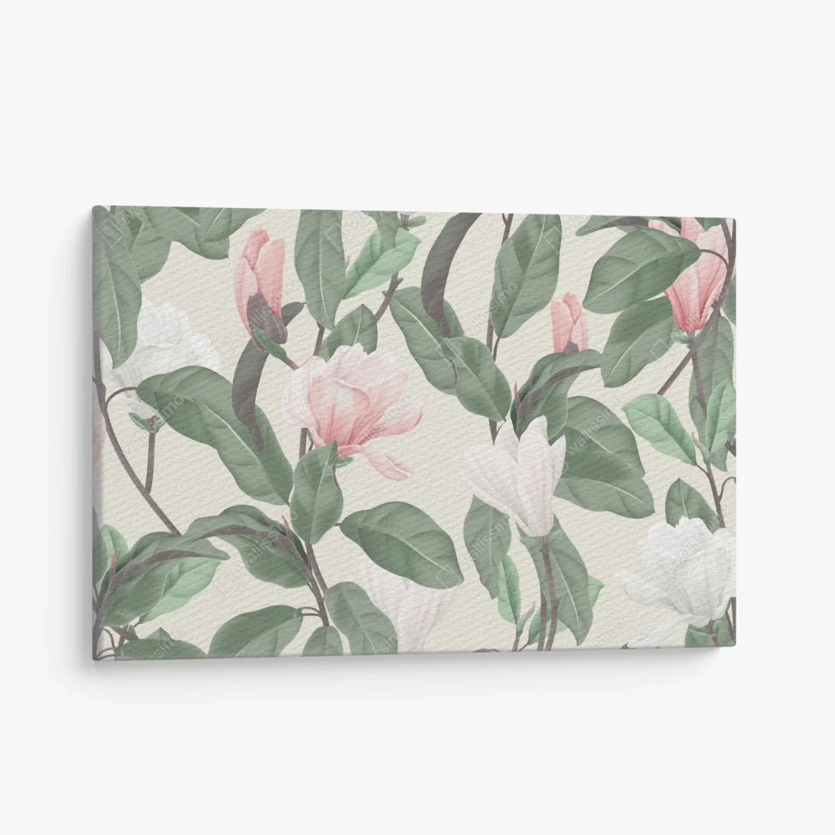 Cuadro en lienzo patrón de magnolias en tonos pastel – Pixers® Cuadro en lienzo patrón de magnolias en tonos pastel – Pixers®