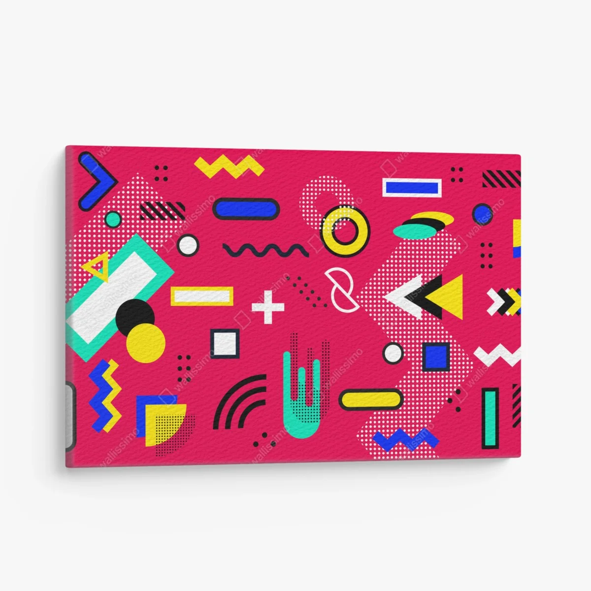 Cuadro en lienzo diseño geométrico pop sobre fondo fucsia – Pixers® Cuadro en lienzo diseño geométrico pop sobre fondo fucsia – Pixers®