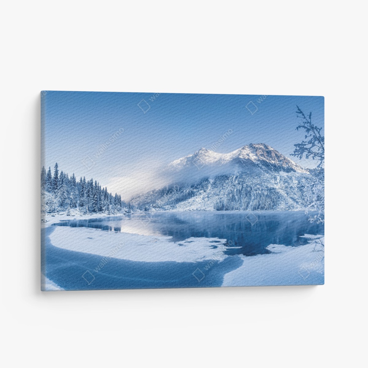 Cuadro en lienzo serenidad invernal en los Alpes – Pixers®