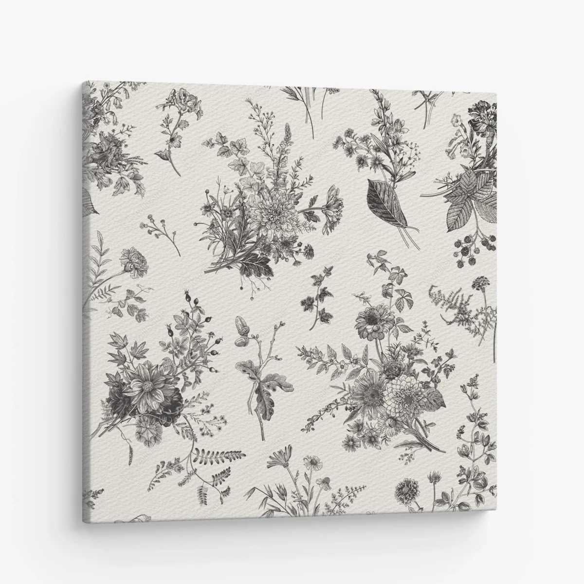 Cuadro en lienzo motivo floral otoñal en blanco y negro – Pixers® Cuadro en lienzo motivo floral otoñal en blanco y negro – Pixers®