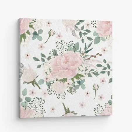 Cuadro en lienzo belleza floral en tonos pastel – Pixers®