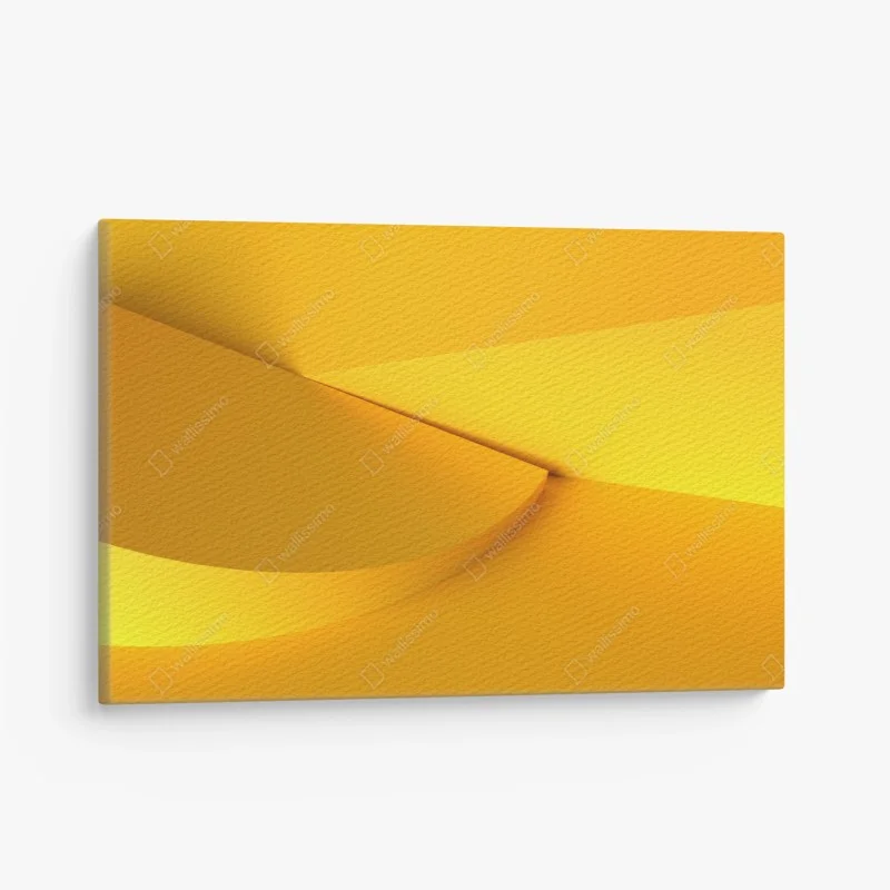 Cuadro en lienzo composición geométrica amarilla minimalista