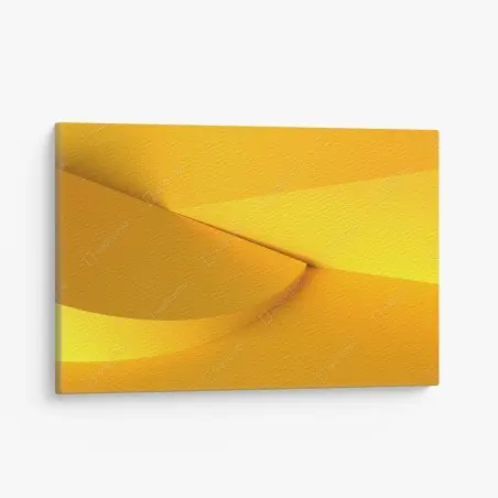 Cuadro en lienzo composición geométrica amarilla minimalista – Pixers®