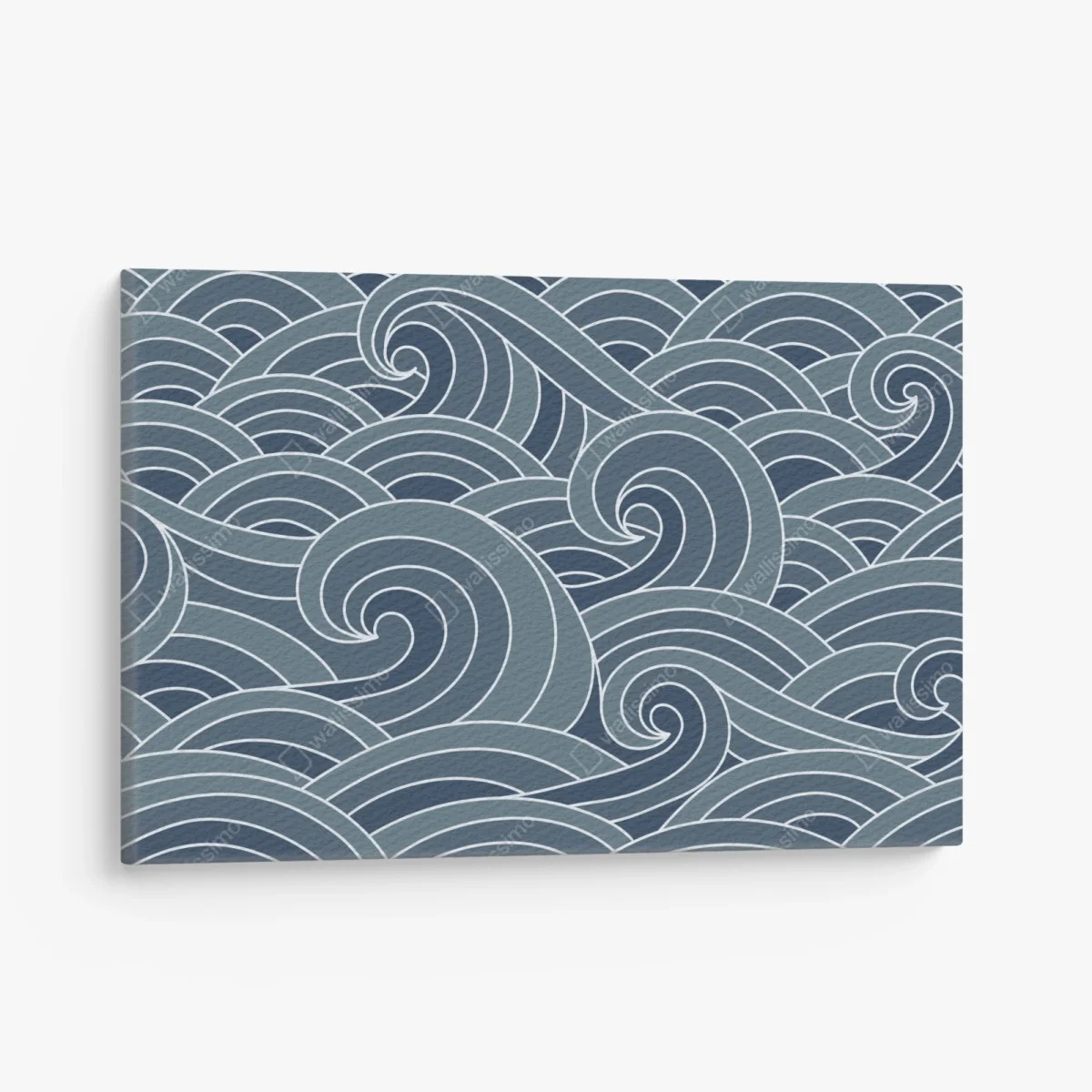 Cuadro en lienzo patrón de olas marinas en tonos azules – Pixers® Cuadro en lienzo patrón de olas marinas en tonos azules – Pixers®