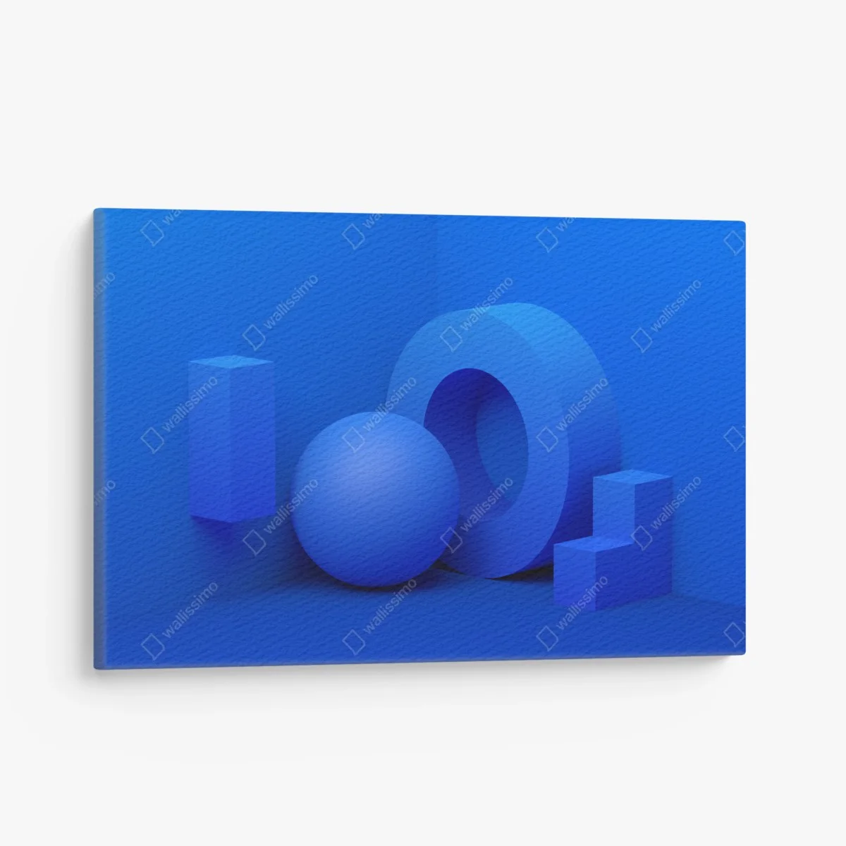 Cuadro en lienzo composición geométrica azul minimalista – Pixers® Cuadro en lienzo composición geométrica azul minimalista – Pixers®