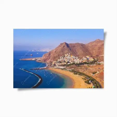 Póster amanecer en la playa de Las Teresitas, Tenerife – Pixers®