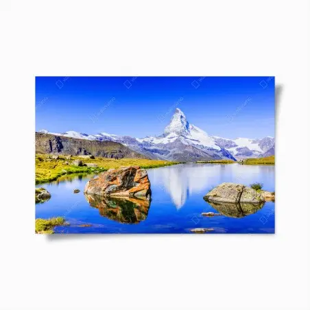 Póster reflejo del Matterhorn en Zermatt – Pixers®