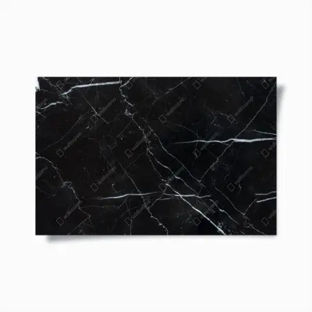Póster textura de mármol marquina negro con vetas blancas – Pixers®
