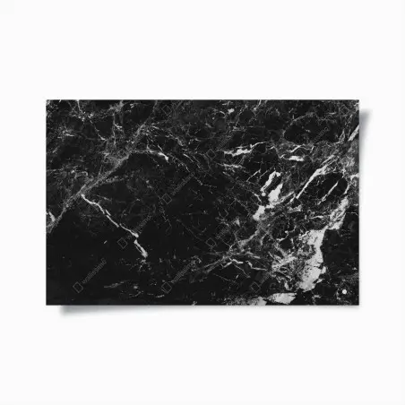 Póster mármol negro veteado clásico – Pixers®