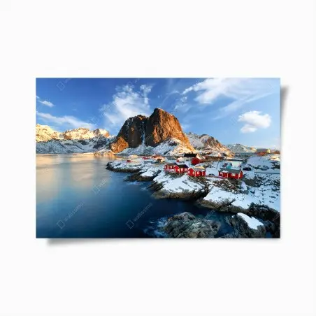Póster amanecer sobre Hamnøy, Lofoten – Pixers®