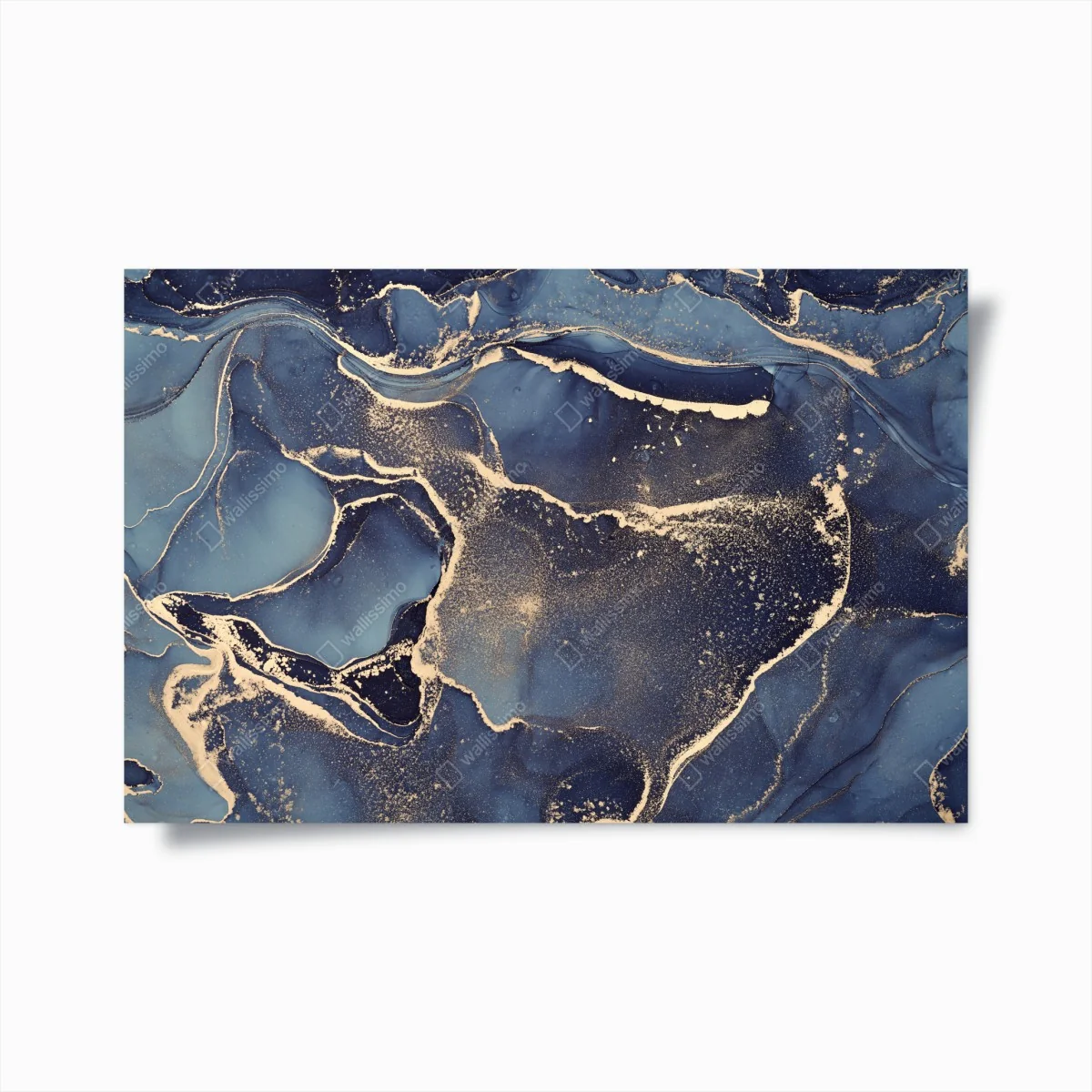 Póster sueño líquido en azul y dorado – Pixers® Póster sueño líquido en azul y dorado – Pixers®