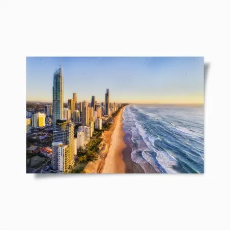 Póster amanecer sobre Surfers Paradise, Gold Coast – Pixers®