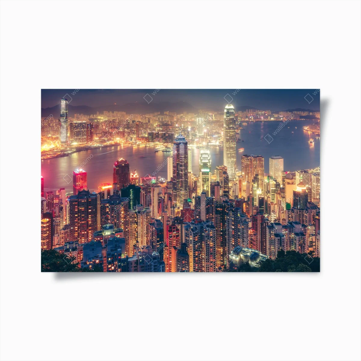 Póster luces nocturnas de Hong Kong desde Victoria Peak – Pixers® Póster luces nocturnas de Hong Kong desde Victoria Peak – Pixers®