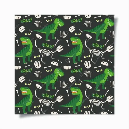 Póster dinosaurios jurásicos en patrón divertido – Pixers®