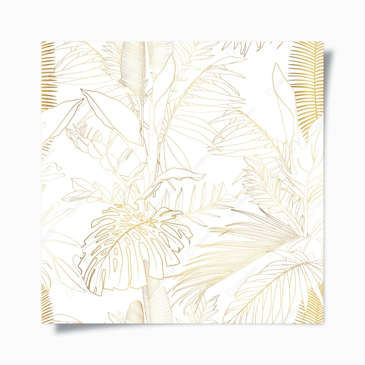 Póster diseño botánico dorado sobre blanco – Pixers® Póster diseño botánico dorado sobre blanco – Pixers®