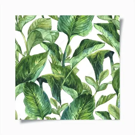 Póster motivo de hojas tropicales en acuarela – Pixers®