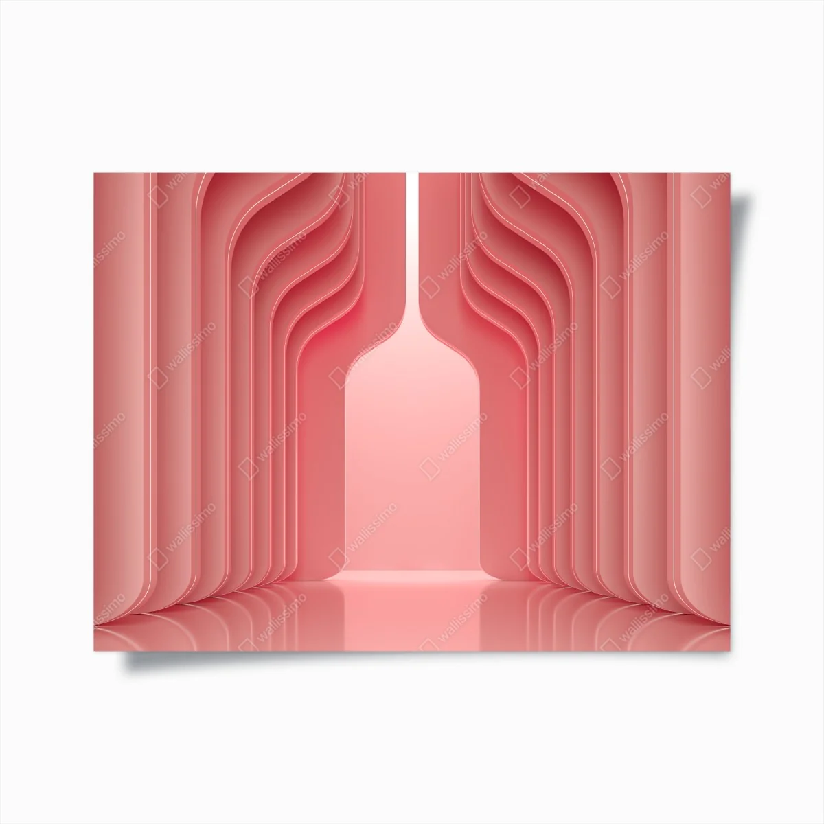 Póster espacio coral minimalista y futurista con arcos – Pixers® Póster espacio coral minimalista y futurista con arcos – Pixers®