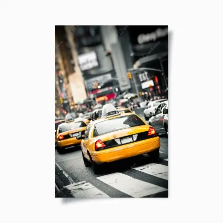 Póster taxis amarillos en Nueva York – Pixers®