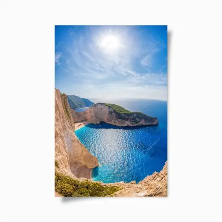 Póster impresionante bahía de Navagio en Zakynthos – Pixers®