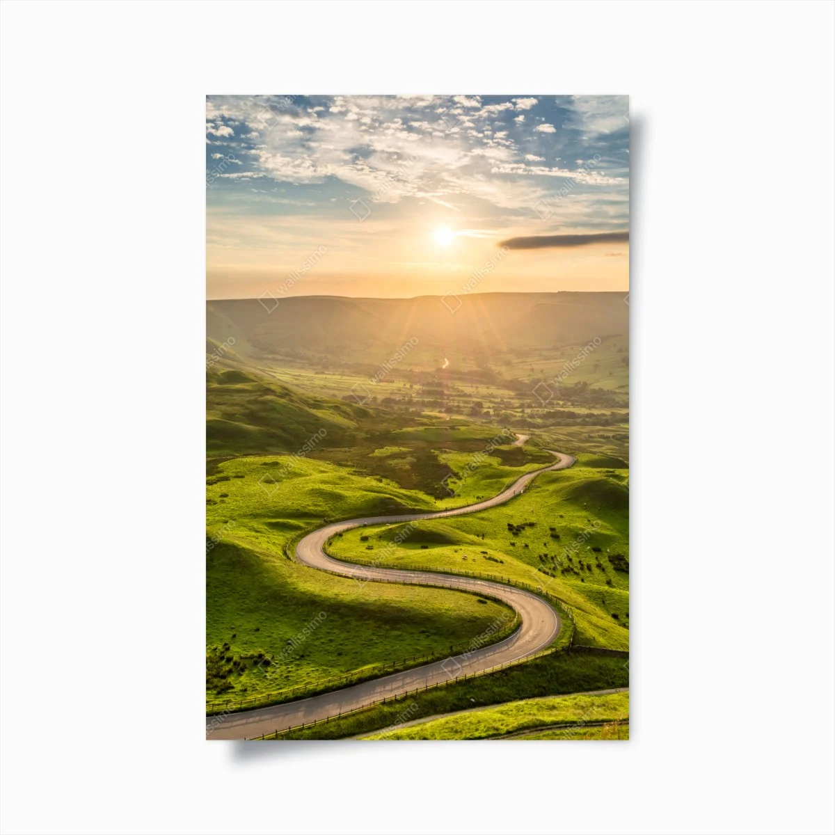Póster carretera serpenteante al atardecer – Pixers® Póster carretera serpenteante al atardecer – Pixers®