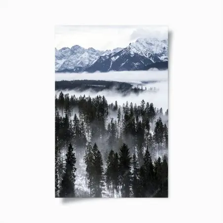 Póster silencio invernal en las montañas Tatra – Pixers®