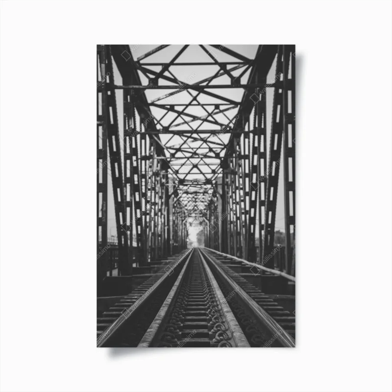 Póster perspectiva del puente ferroviario antiguo
