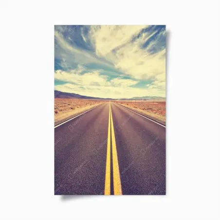 Póster carretera infinita en Valle de la Muerte – Pixers®