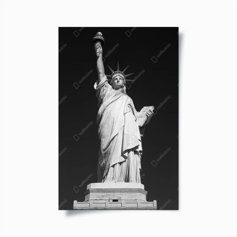 Póster mirada icónica de la Estatua de la Libertad