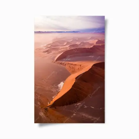 Póster vistas aéreas de las dunas de Sossusvlei, Namibia – Pixers®