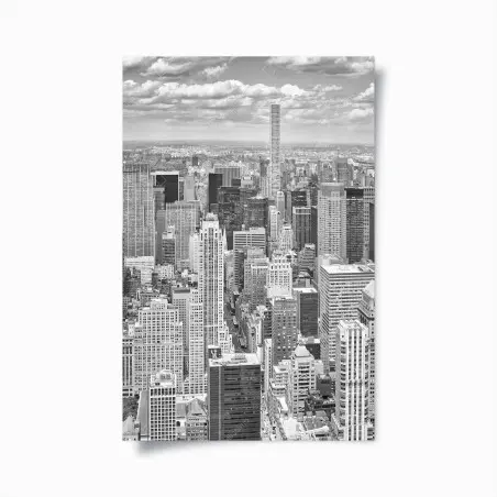 Póster panorama en blanco y negro de Nueva York – Pixers®