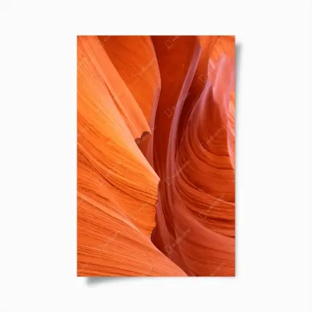 Póster curvas y texturas de roca roja – Pixers®