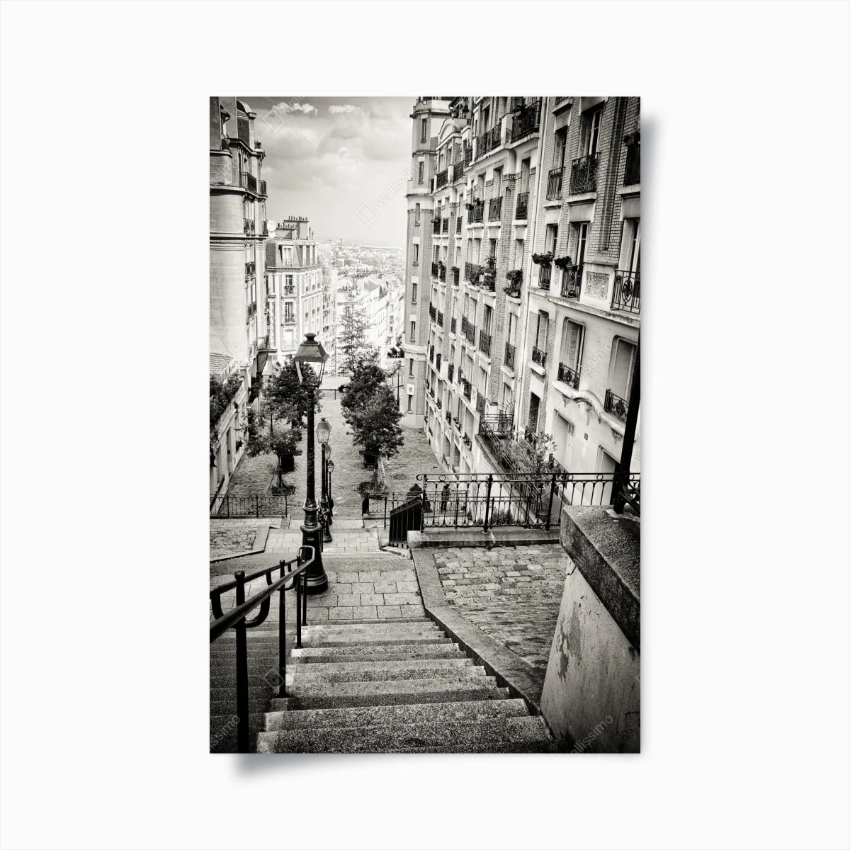 Póster escaleras empedradas en blanco y negro – Pixers® Póster escaleras empedradas en blanco y negro – Pixers®
