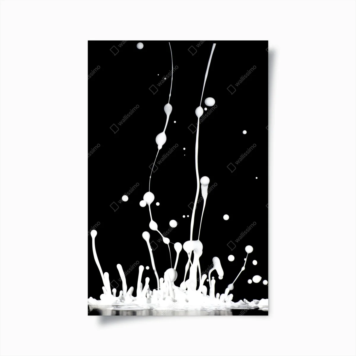 Póster salpicaduras blancas sobre fondo negro – Pixers® Póster salpicaduras blancas sobre fondo negro – Pixers®