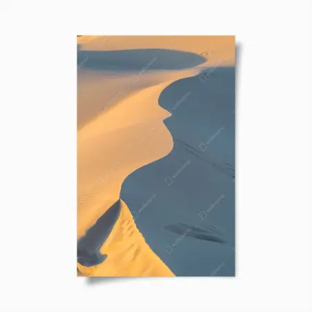 Póster curvas doradas del desierto – Pixers®