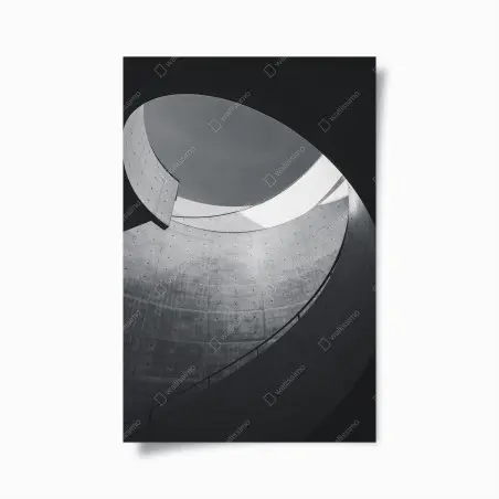 Póster curvas de hormigón y luz – Pixers®