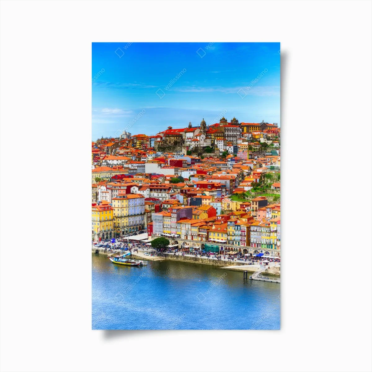 Póster paisaje urbano colorido de Porto junto al río – Pixers® Póster paisaje urbano colorido de Porto junto al río – Pixers®