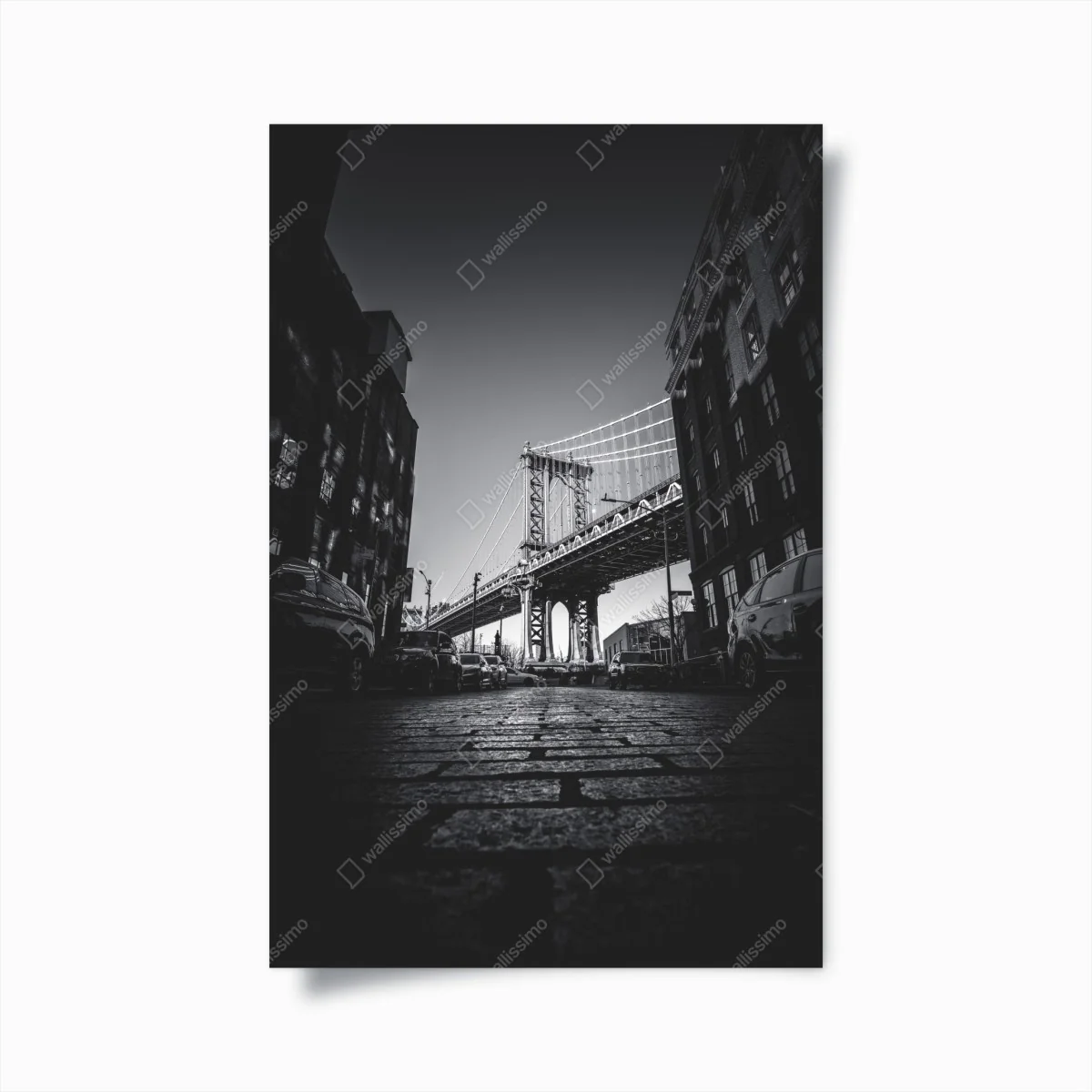 Póster vista icónica del puente de Manhattan en blanco y negro – Pixers® Póster vista icónica del puente de Manhattan en blanco y negro – Pixers®