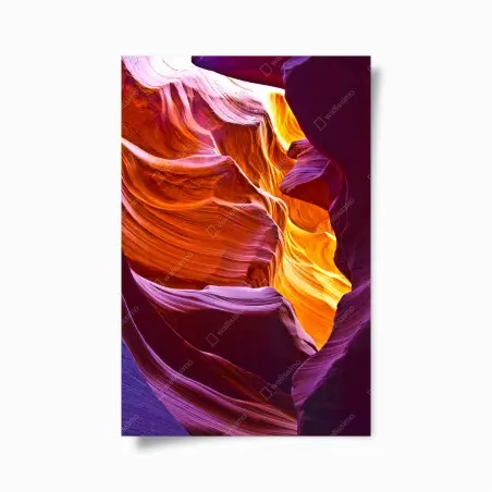 Póster abstracción del cañón iluminado – Pixers®