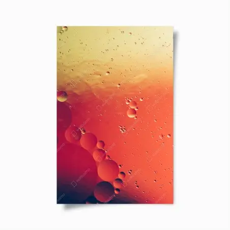 Póster universo de burbujas en tonos cálidos – Pixers®