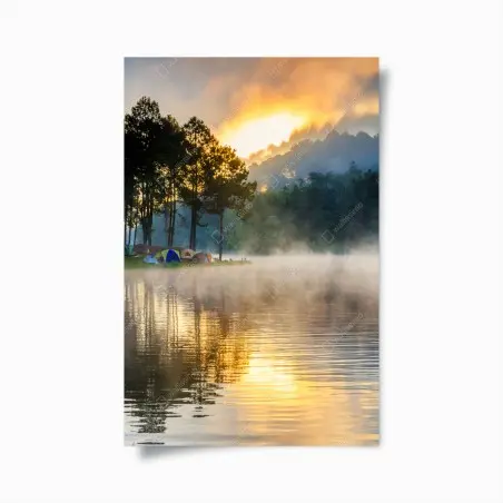 Póster amanecer mágico en Pang Oung – Pixers®