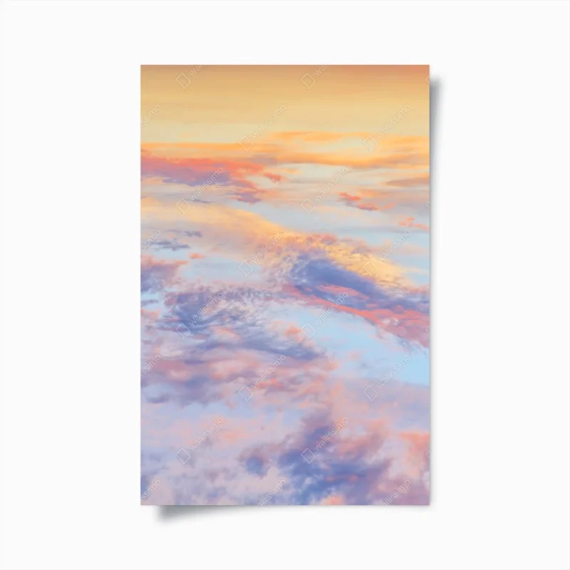 Póster cielo pastel sereno