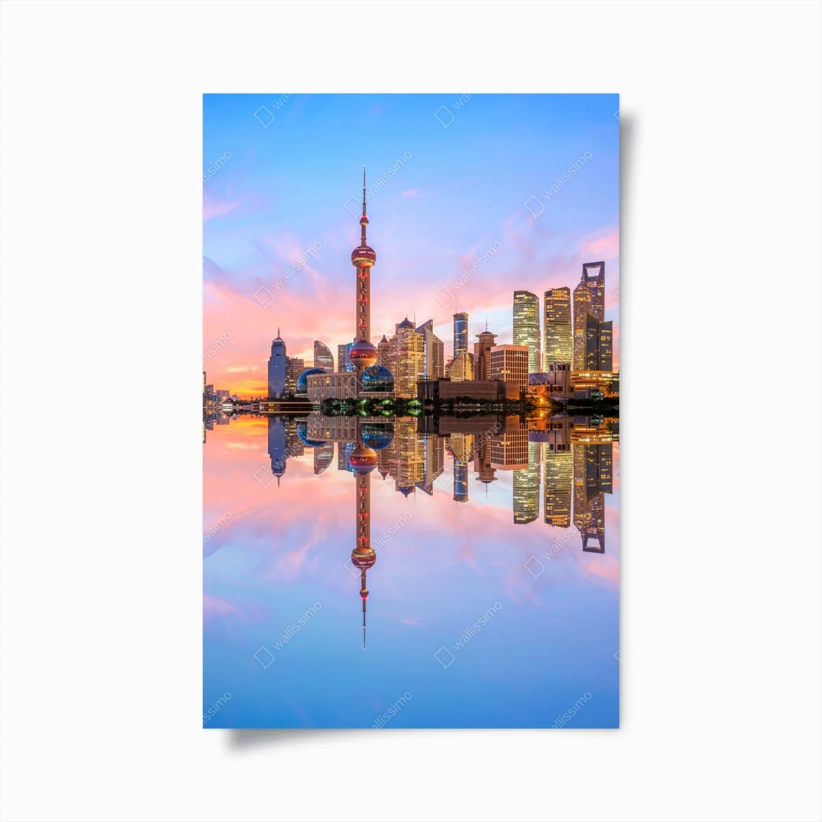 Póster amanecer en Shanghai: horizonte urbano reflejado – Pixers® Póster amanecer en Shanghai: horizonte urbano reflejado – Pixers®