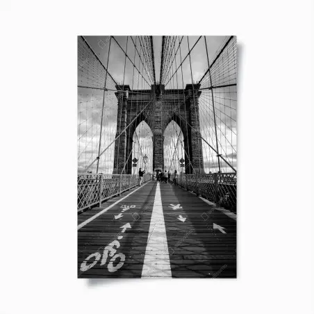Póster perspectiva arquitectónica del puente de Brooklyn – Pixers®