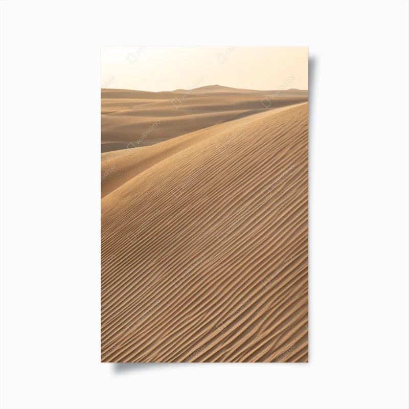 Póster dunas doradas y texturas del desierto