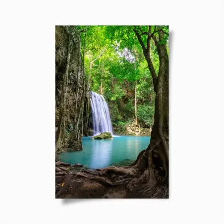 Póster oasis de cascada en Erawan, Kanchanaburi – Pixers®