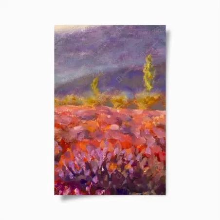 Póster paisaje de lavanda en Provenza – Pixers®