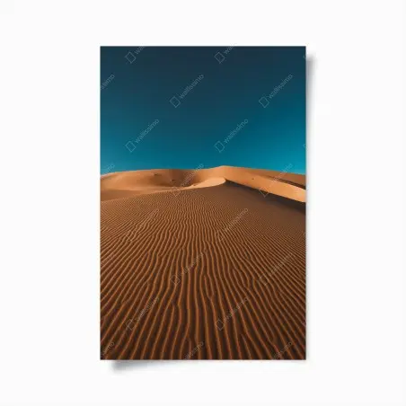 Póster dunas doradas bajo cielo azul profundo – Pixers®