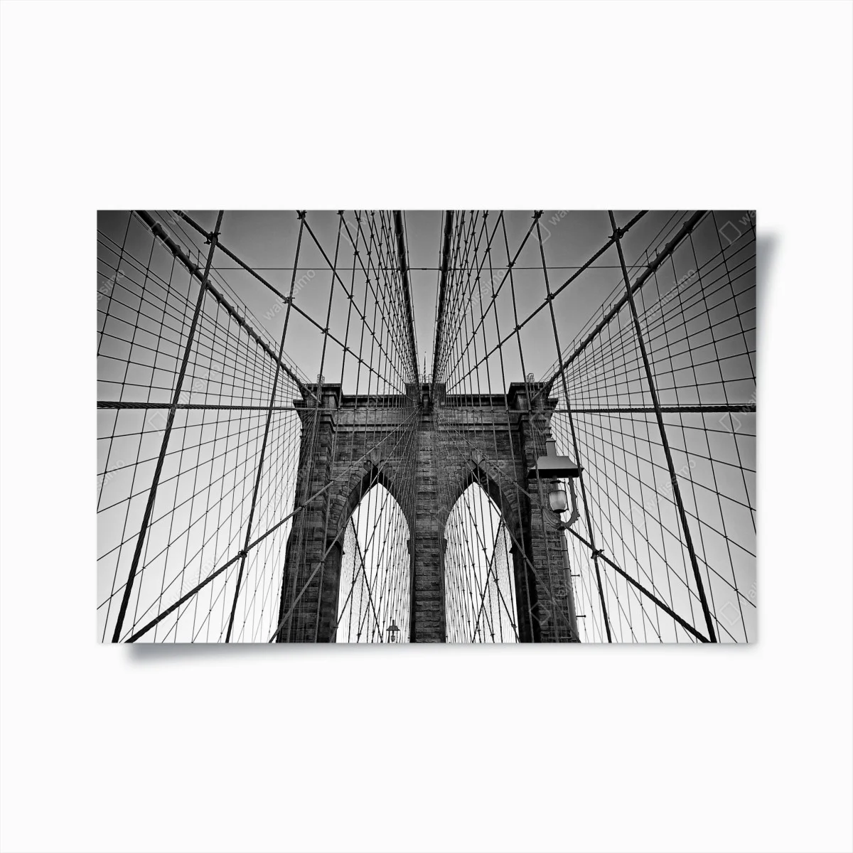 Póster perspectiva arquitectónica del puente de Brooklyn en blanco y negro – Pixers® Póster perspectiva arquitectónica del puente de Brooklyn en blanco y negro – Pixers®