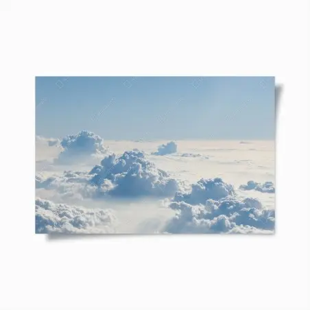 Póster paisaje celeste de nubes esponjosas – Pixers®