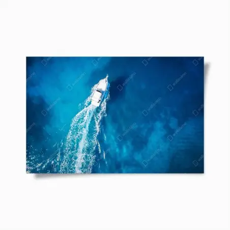 Póster escena desde el aire: yate en el Caribe – Pixers®